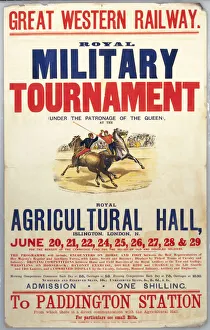 Royal Military Tournament, GWR poster, c 1920s Royal Military Tournament, GWR poster, c 1920s