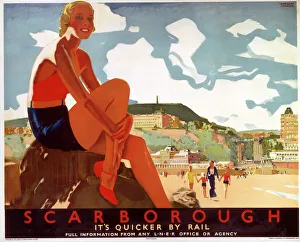 Scarborough: Its Quicker by Rail, LNER poster, 1933 Scarborough: Its Quicker by Rail, LNER poster, 1933