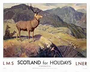 Scotland for Holidays, LMS/LNER poster, 1923-1947 Scotland for Holidays, LMS/LNER poster, 1923-1947