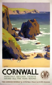 Cornwall Print, 1938 GWR Poster