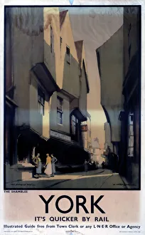 The Shambles, York, LNER poster, c 1930s The Shambles, York, LNER poster, c 1930s