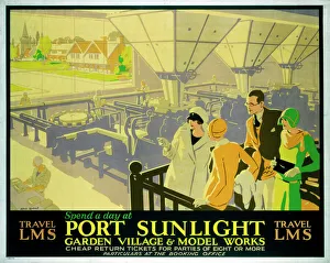 Posters/railway posters/spend day port sunlight lms poster c 1930s Posters/railway posters/spend day port sunlight lms poster c 1930s