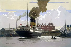 SS Hibernia in Holyhead Harbour, c 1930s SS Hibernia in Holyhead Harbour, c 1930s