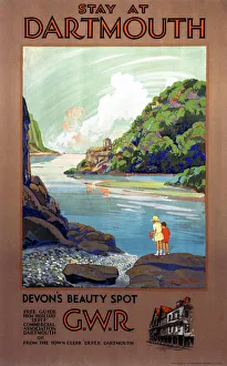 Stay at Dartmouth, GWR poster, 1930s