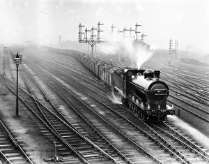 Steam locomotive with coal truck, 11 December 1905 Steam locomotive with coal truck, 11 December 1905