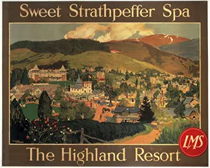 Sweet Strathpeffer Spa, the Highland Resort, LMS poster, c 1920s Sweet Strathpeffer Spa, the Highland Resort, LMS poster, c 1920s