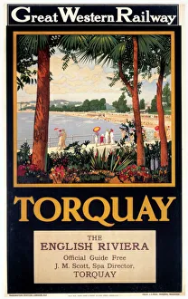 Torquay - The English Riviera, GWR poster, 1923-1947 Torquay - The English Riviera, GWR poster, 1923-1947
