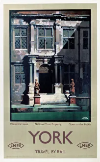 Treasurers House, York, LNER poster, 1923-1947 Treasurers House, York, LNER poster, 1923-1947