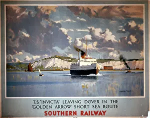 Posters/railway posters/ts invicta leaving dover sr poster 1946 Posters/railway posters/ts invicta leaving dover sr poster 1946