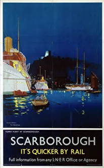 Tunny Fleet at Scarborough, LNER poster, 1923-1947 Tunny Fleet at Scarborough, LNER poster, 1923-1947