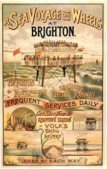 Popular themes/railway posters/volks brighton rottingdean seashore electric Popular themes/railway posters/volks brighton rottingdean seashore electric