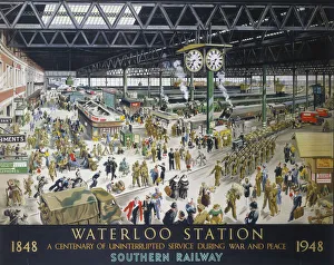 Waterloo Station - War, SR poster, 1948 Waterloo Station - War, SR poster, 1948
