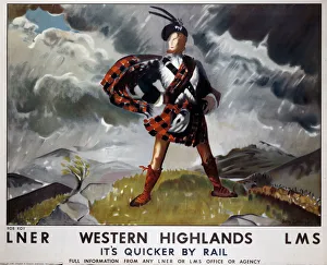 Western Highlands, LNER/LMS poster, 1934 Western Highlands, LNER/LMS poster, 1934