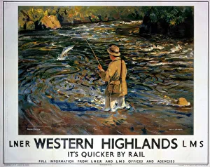 Western Highlands, LNER/LMS poster, 1935 Western Highlands, LNER/LMS poster, 1935