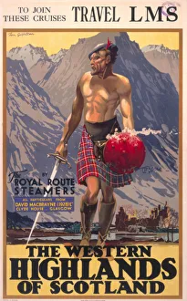 The Western Highlands of Scotland, LMS poster, c 1930s The Western Highlands of Scotland, LMS poster, c 1930s