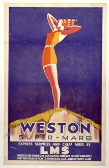 Weston-super-Mare, LMS poster, c 1930s Weston-super-Mare, LMS poster, c 1930s