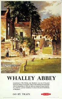 Whalley Abbey, British Rail poster, 1959 Whalley Abbey, British Rail poster, 1959