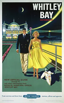 Whitley Bay Northumberland, BR poster, 1958 Whitley Bay Northumberland, BR poster, 1958
