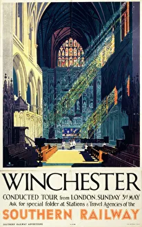 Winchester, Southern Railway poster, 1935 Winchester, Southern Railway poster, 1935