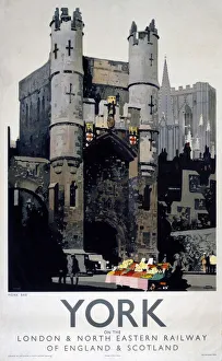 York - Monk Bar, LNER poster, 1923-1947 York - Monk Bar, LNER poster, 1923-1947