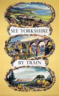 See Yorkshire by Train, BR poster, 1963 See Yorkshire by Train, BR poster, 1963