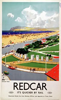Zetland Park, Redcar, LNER poster, 1941 Zetland Park, Redcar, LNER poster, 1941