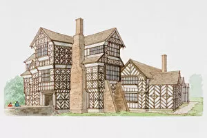 Images Dated 22nd March 2007: 16th century timber-framed mansion