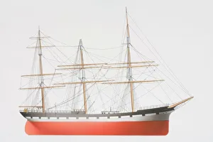 The 1886 square-rigger ship Balclutha, side view The 1886 square-rigger ship Balclutha, side view