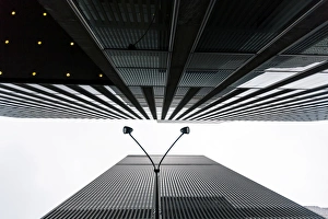 Abstract urban shot of New York street, directly below Abstract urban shot of New York street, directly below