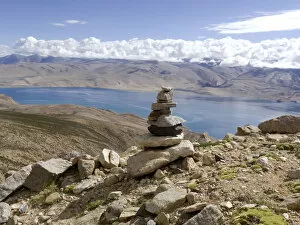 Images Dated 5th August 2013: adventure, altitude, arid climate, beauty in nature, blue sky, cairn, climbing, cloud