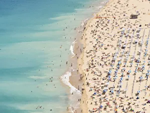 Aerial of Ondarreta Beach, San Sebastian, Spain Aerial of Ondarreta Beach, San Sebastian, Spain