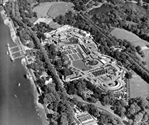 Aerial View of Battersea Park Festival Gardens Aerial View of Battersea Park Festival Gardens