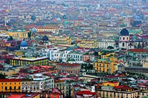 Aerial view of colourful old district of Naples Aerial view of colourful old district of Naples