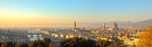 Aerial view of Duomo Cathedral in Florence Italy Aerial view of Duomo Cathedral in Florence Italy