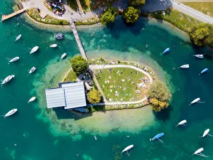 Aerial view of Saffa Island Zurich, Switzerland Aerial view of Saffa Island Zurich, Switzerland