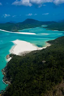 Aerial view of Whitehaven in the Whitsunday Islands, Queensland, Australia Aerial view of Whitehaven in the Whitsunday Islands, Queensland, Australia