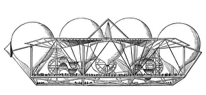 Airship project by Petin (French balloonist) Airship project by Petin (French balloonist)