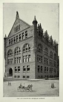 Architecture Collection: American Victorian architecture, The Art Institute, Michigam Avenue, Chicago, 19th Century