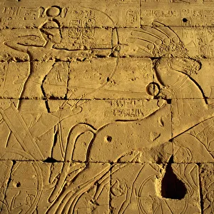 Ancient Egyptian carving, Ramesseum Temple, Luxor Ancient Egyptian carving, Ramesseum Temple, Luxor