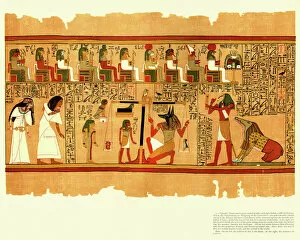 Images Dated 20th April 2015: Ancient Egyptian Papyrus of Ani - Book of the Dead