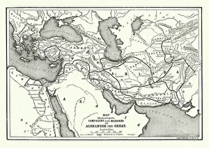Ancient History - Map of Alexander the Great Campaigns Ancient History - Map of Alexander the Great Campaigns