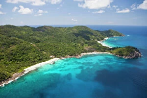 Images Dated 6th April 2012: Anse Bazarca, Pointe Police and Police Bay, Southern Mahe, Mahe, Seychelles, Africa, Indian Ocean