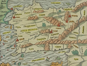 Antique map of Asia Minor , present day Turkey Antique map of Asia Minor , present day Turkey