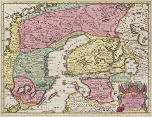 Antique map of Sweden and adjacent countries Antique map of Sweden and adjacent countries