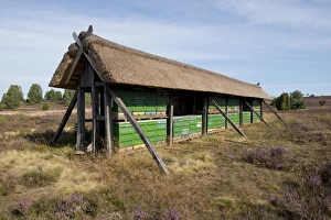 Apiary, Wilsede, Luneburg Heath Nature Park, Lower Saxony, Germany Apiary, Wilsede, Luneburg Heath Nature Park, Lower Saxony, Germany