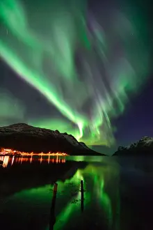 Arctic Landscape Photo Prints: Aurora night