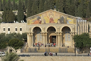 Basilica of Agony, Agoniae Domini Basilica, Church of All Nations, at the foot of the Mount of Olives, Jerusalem Basilica of Agony, Agoniae Domini Basilica, Church of All Nations, at the foot of the Mount of Olives, Jerusalem