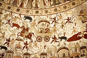 Battle Scene with Thakur Sardul Singh Riding a Carriage Battle Scene with Thakur Sardul Singh Riding a Carriage