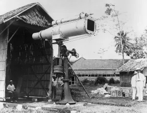 Space Exploration Equipment Prints: Astrograph Camera Used for Watching Eclipse