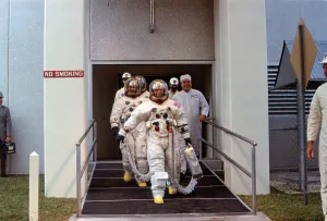 NASA Space Mission Prints: Astronauts Heading For the Launch Complex
